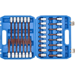 Set cu biti Imbus hexagon 5-19 mm, antrenare cu tubulare 1/2", 30 piese, Condor 72022 - Img 2
