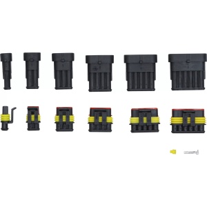 Set cuple pentru cabluri de conectare, 425 piese, BGS 6872 - Img 2