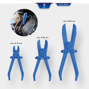 Set de clesti de desfacut furtunuri, drept, 3 piese, Brilliant Tools BT521010 - Img 2