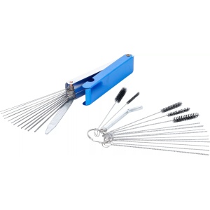 Set de instrumente pentru curățarea jetului de carburator, 16 piese, BGS 74438 - Img 1