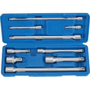 Set de prelungitoare Wobble, antrenare 1/4 + 3/8 + 1/2 ", lungime 50-250 mm, 9 piese, Condor 4709 - Img 1