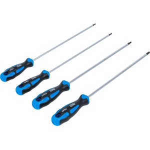 Set de șurubelnițe Torx extra lungi T15 - T30, 4 piese, BGS 74541 - Img 3