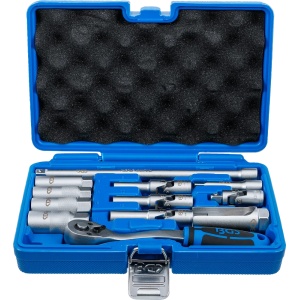 Set de tubulare pentru bujii incandescente și bujii de aprindere, act. 3/8", 12 piese, BGS 74404