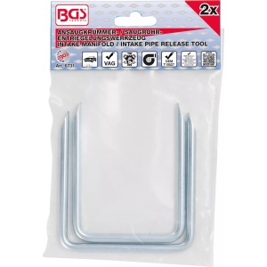 Set dispozitive deblocare cot aspiraţie, ţeava aspiraţie pentru Volkswagen-Audi, 2 piese, BGS 6731 - Img 3