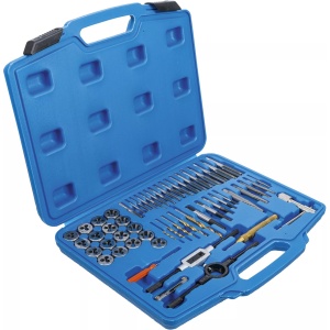 Set extractoare pentru suruburi si refacere filete in Inch (ţoli), 1/4" - 1", 56 piese, BGS 70105 - Img 3