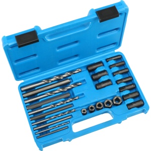 Set extractor pentru suruburi rupte M5-16 , stifturi, 25 piese, Condor 5350 - Img 2