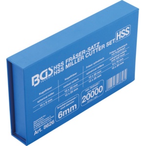 Set freze HSS pentru polizat, rectificat, majorat, 7 piese, BGS 8626 - Img 2