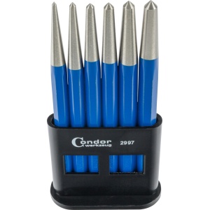 Set perforare centrală, 6 bucăți, 150 mm, ø 3-8 mm, Condor 2997 - Img 2