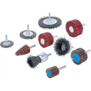 Set perii de curatat si slefuit 10 piese, BGS 74499