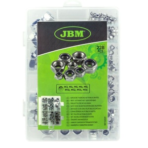 Set piulite autoblocante 228 piese, JBM 52029 - Img 3