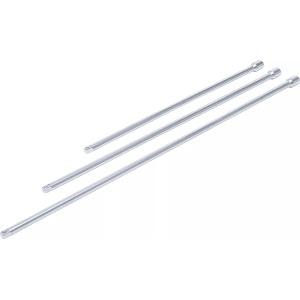 Set prelungitoare cu antrenare 6,3 mm (1/4"), lungime 300 / 380 / 450 mm, 3 piese, BGS DIY 92235 - Img 1