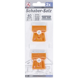 Set razuitoare cu lama 40 mm, 2 piese, BGS DIY 53801 - Img 2