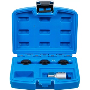 Set reparatii filete pentru prezoane de roti, dimensiuni: M12 x 1,25 - M12 x 1,5 - M14 x 1,5, BGS 8691 - Img 1