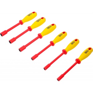 Set şurubelniţe cu capete chei tubulare VDE hexagon 5,5 - 12 mm, 6 piese, BGS 71095 - Img 1