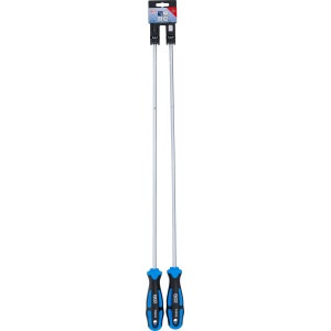 Set şurubelniţe extra lungi cu varf drept SL 6 mm si in cruce PH 2, BGS 74538 - Img 4