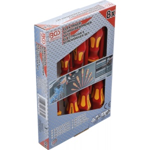 Set surubelnite izolate 1000V pentru electricieni, 8 piese, BGS 35838 - Img 2