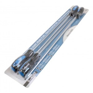 Set surubelnite Torx extra-lungi 450 mm, TX15, TX20, TX25, TX30, 4 piese, Satra S-90286