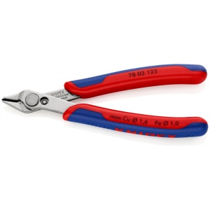 Sfic de precizie Electronic Super Knips® 0,2 – 1,6 mm, lungime 125 mm, Knipex 7803125 - Img 2