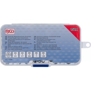 Sortiment insertii Helicoil pentru repararea filetelor 150 piese, B-74506 - Img 3