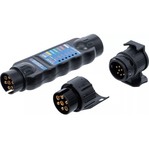 Tester pentru priza de remorca , 7 sau 13 pini, 12V, BGS 2171 - Img 1