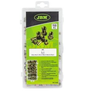 Trusa de piuliţe de pop-nit 150 piese, JBM 53360 - Img 3