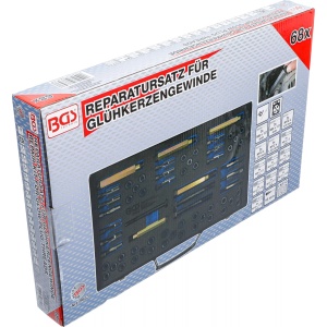 Trusa reparatii filete pentru bujii incandescente, M8-M9-M10-M12, BGS 8653 - Img 6
