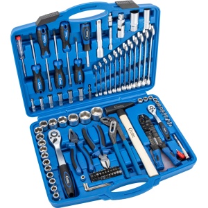 Trusa scule, 156 bucăți, 1/4+1/2", hexagonală 4-32 mm, Condor 2156 - Img 2