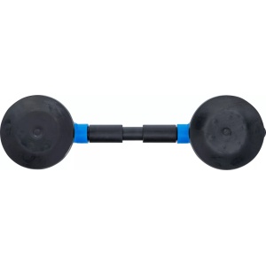 Ventuza dubla de cauciuc cu capete flexibile pentru parbrize, diametru Ø 120 mm, lungime 390 mm, BGS 8000 - Img 2