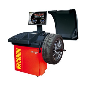 Aparat de echilibrat roti cu monitor pentru autoturisme si autoutilitare usoare, Corghi EM 9380 X Line, 0-21193800