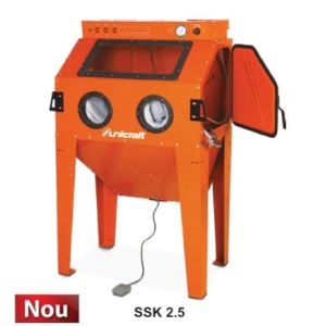 Cabina de sablat cu dimensiuni interioare 945x605x605mm, model SSK 2.5, UC.6204003