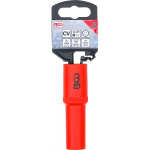 Cap cheie tubulara de impact VDE hexagon, 12,5 mm (1/2"), 12 mm, BGS 72062 - Img 3