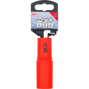 Cap cheie tubulara de impact VDE hexagon, 12,5 mm (1/2"), 18 mm, BGS 72068 - Img 3