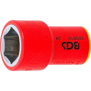 Cheie tubulara VDE, hexagonală 18 mm cu actionare 10 mm (3/8", BGS 35878 - Img 1