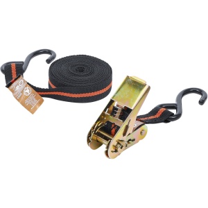 Chinga de tensionare cu clichet, cu 2 carlige solide, 5 m x 24 mm, BGS DIY 3553 - Img 1
