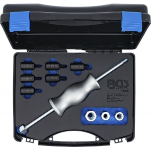 Ciocan culisant cu adaptoare pentru filete, 12 piese, BGS 70325 - Img 4