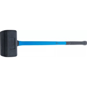 Ciocan de cauciuc cu coada de fibra, greutate 4.5 Kg, lungime 78 cm, BGS 1876 - Img 2