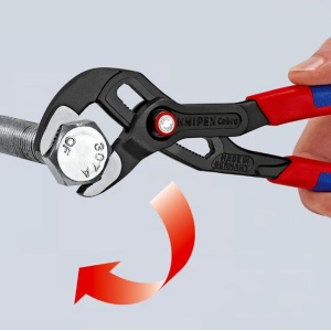 Cleste Cobra® QuickSet pentru tevi si pompe de apa, manere cu mansoane plastifiate, lungime 300 mm, Knipex 8721300 - Img 5