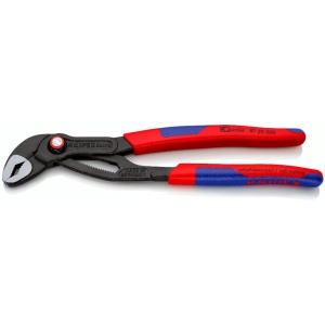 Cleste Cobra® QuickSet pentru tevi si pompe de apa, manere izolate cu mansoane bimaterial, lungime 250 mm, Knipex 8722250 - Img 1