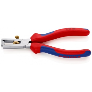 Cleste dezizolator cu arc de deschidere, manşoane multicomponent, lungime 160 mm, Knipex 1105160 - Img 1