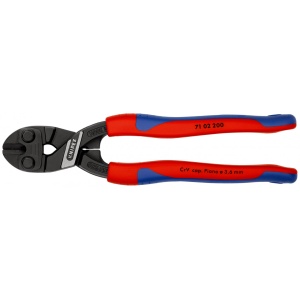 CoBolt® Taietor compact pentru bolturi, manşoane suple, manere multicomponent, lungime 200 mm, Knipex 7102200 - Img 3