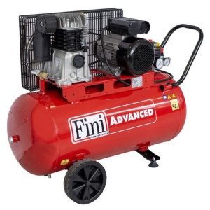 Compresor aer cu piston, butelie 90litri, presiune max.10bar, alimentare 230V, putere 2.2Kw/3Hp, Fini MK103-90-3M - Img 2