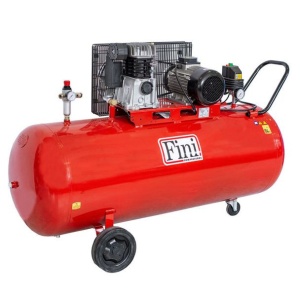Compresor de aer cu piston, butelie 270 litri, presiune max.10 bari, alimentare 380 V, putere 3 KW, Fini MK103-270-4 - Img 1