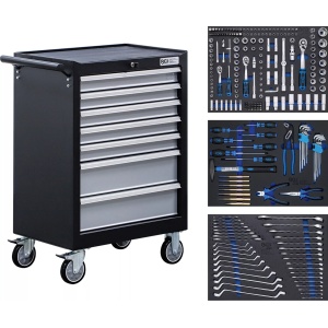 Dulap de scule cu 7 sertare echipat cu 263 piese, BGS 6062 - Img 1