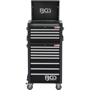 Dulap de scule Workshop Standard Max cu 8 sertare + dulap de scule cu 4 sertare montat in partea superioara, BGS 4088 - Img 2