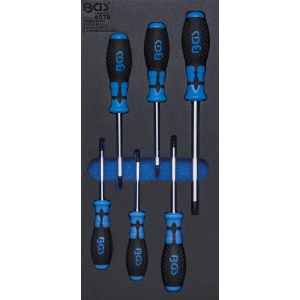 Echipare pentru dulap 1/3, surubelnite torx, T15-T40, BGS 4078