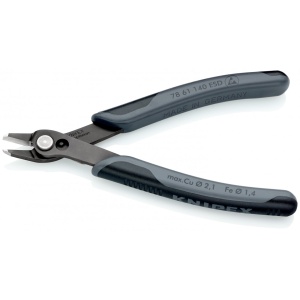 Electronic Super Knips® XL ESD Sfic de precizie Ø 0,2 – 2,1 mm, manşoane multicomponent, lungime 140 mm, Knipex 7861140ESD - Img 3