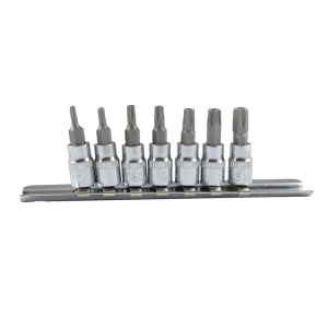 Joc 7 capete tubulare torx inviolabile 1/4”., JBM 53127 - Img 1