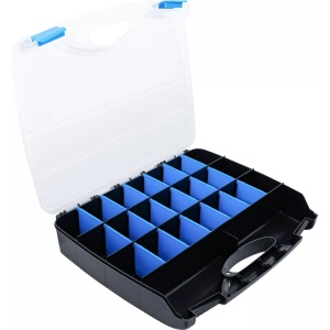 Organizator pentru piese,suruburi, piulite, clipsuri, 23 compartimente, dimensiuni: 380 x 320 mm, BGS 9456 - Img 3