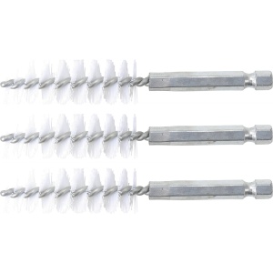 Perii nylon 16 mm, 6,3 mm (1/4") 3 piese, BGS 3078-16-N