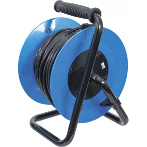 Rola prelungitor cablu electric 25 m, sectiune 3x1,5 mm², 4 prize, IP 20, 3000 W, BGS 3361 - Img 3